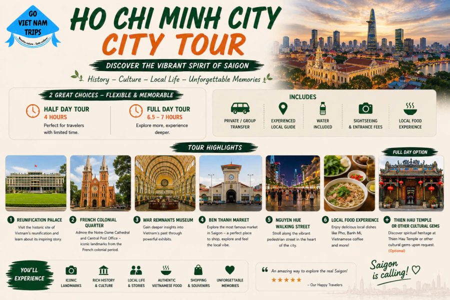 Essential Saigon City Tour – Culture, Landmarks & Local Vibes