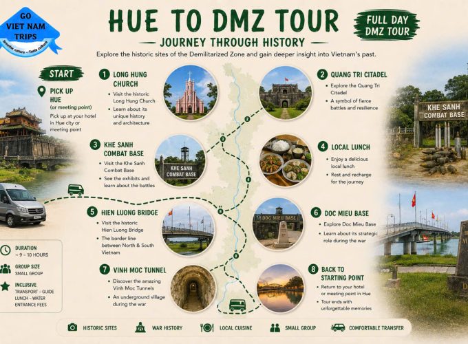 🚐 Hue to DMZ Tour – Explore The War Relics In Vietnam.
