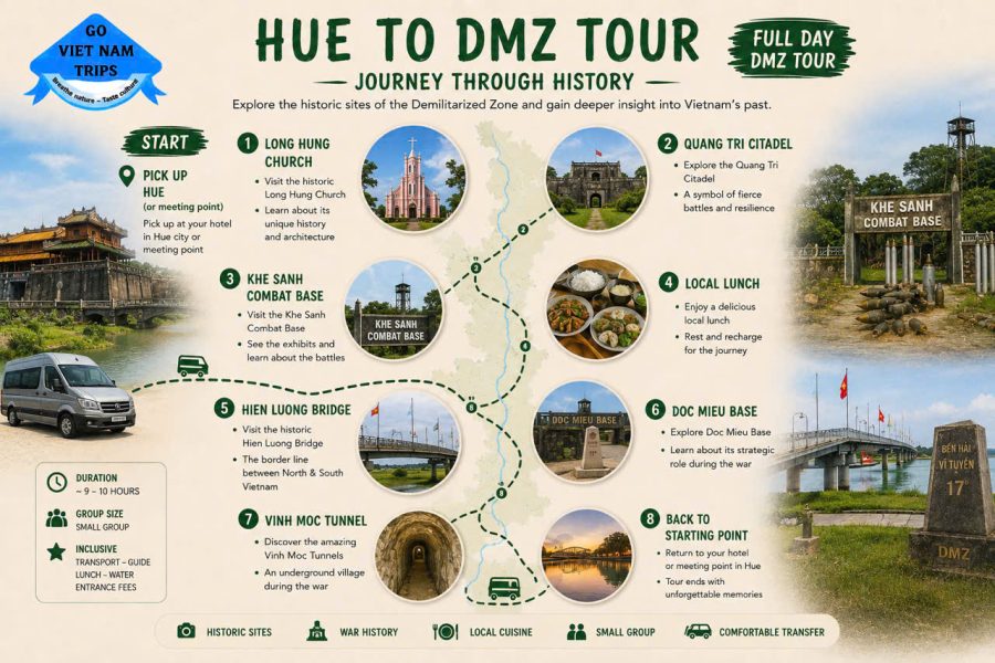 🚐 Hue to DMZ Tour – Explore The War Relics In Vietnam.