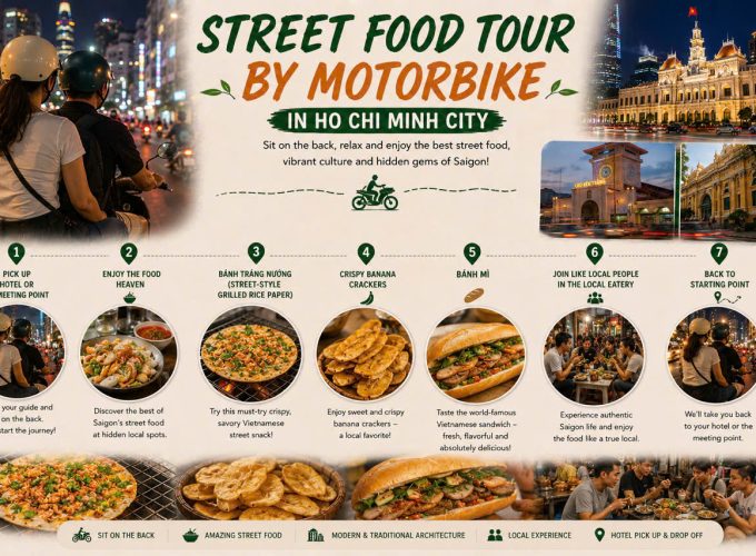 Street Food Tour by Motorbike in Ho Chi Minh City