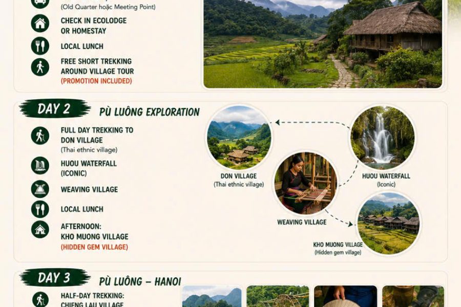 Pu Luong Mountain Expedition | 3 Days 2 Nights