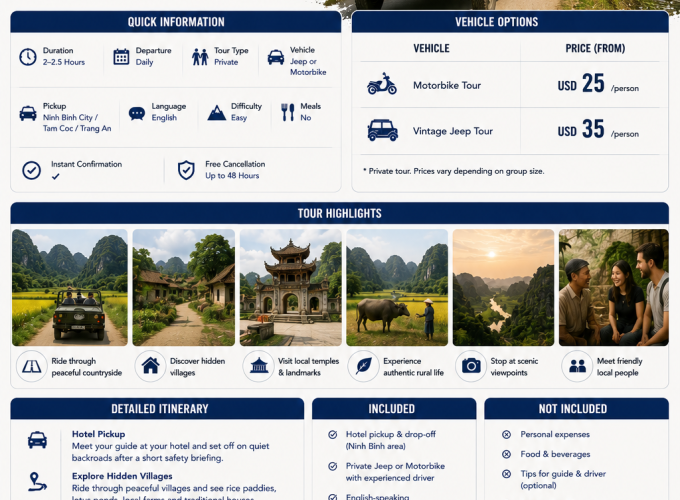 Bich Dong & Hidden Valleys: Ninh Binh 2-Hour Adventure