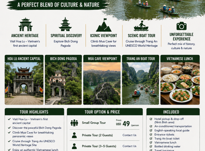 Ninh Binh Heritage & Nature Day Tour