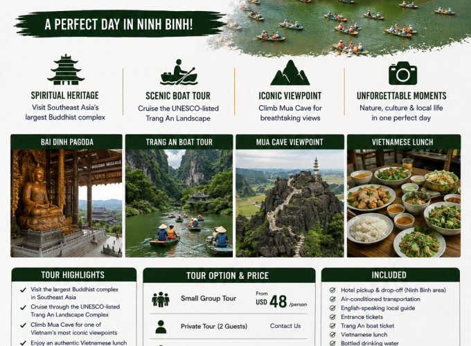 Ninh Binh Spiritual & Nature Day Tour