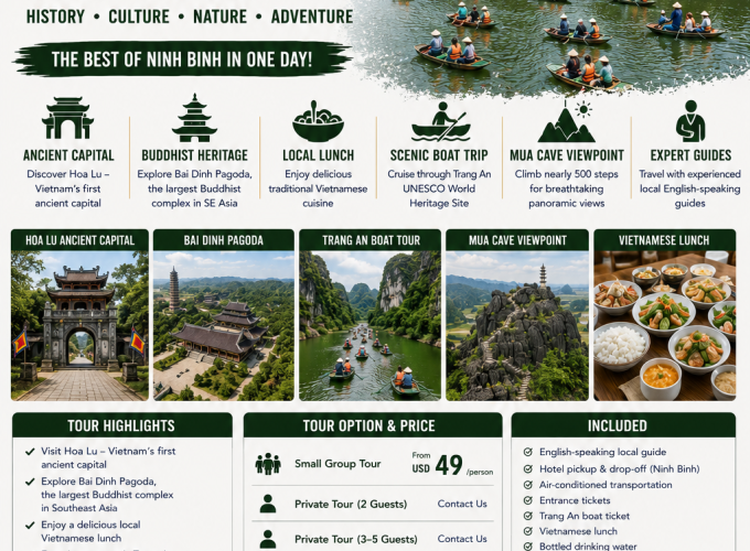 Ninh Binh Highlights Day Tour